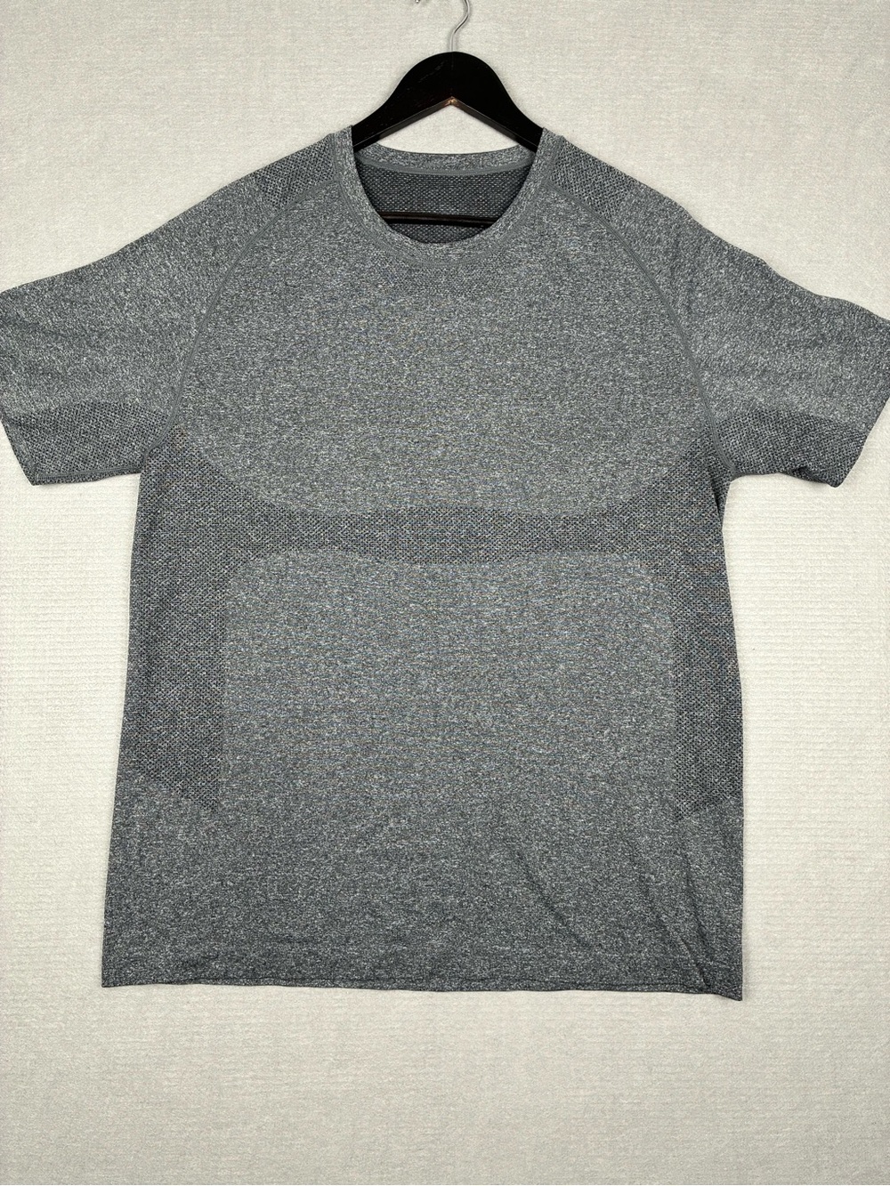 Myogrid Men's Short Sleeve Performance Tee Heather Grey Gym MMA Moisture Wicking
